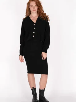 Dreimaster Röcke<Damen Rock schwarz uni