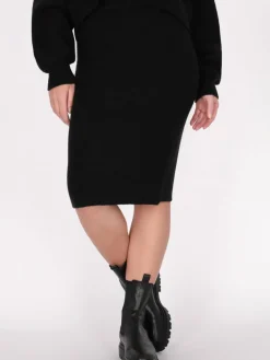 Dreimaster Röcke<Damen Rock schwarz uni