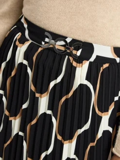 s.Oliver BLACK LABEL Röcke<Damen Rock schwarz beige gemustert