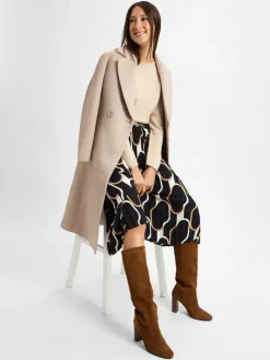 s.Oliver BLACK LABEL Röcke<Damen Rock schwarz beige gemustert