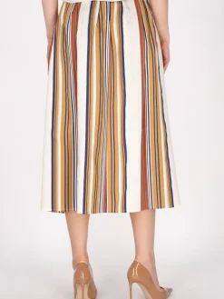 Dreimaster Röcke<Damen Rock braun gestreift