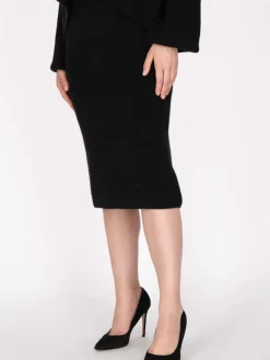 Dreimaster Röcke<Damen Rock schwarz uni