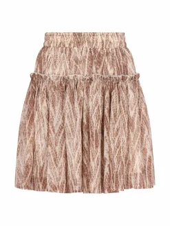 Faina Röcke<Damen Rock braun gemustert