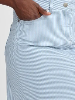 VG Röcke<Damen Rock blau weiß gestreift