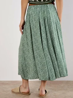 Apricot Röcke<Damen Rock grün gepunktet