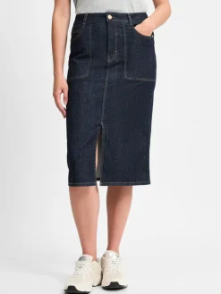 More & More Röcke<Damen Rock rinsed uni