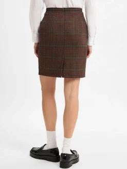 Franco Callegari Röcke<Damen Rock braun mehrfarbig kariert