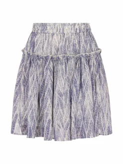 Faina Röcke<Damen Rock blau gemustert
