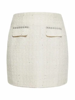 Faina Röcke<Damen Rock weiß gemustert