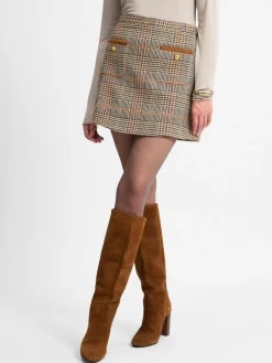 Tommy Hilfiger Röcke<Damen Rock beige mehrfarbig gemustert