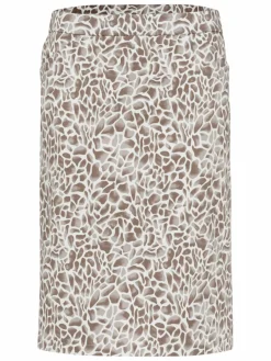 Frank Walder Röcke<Damen Rock weiß mehrfarbig gemustert