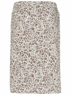 Frank Walder Röcke<Damen Rock weiß mehrfarbig gemustert