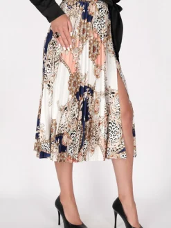 Faina Röcke<Damen Rock blau uni