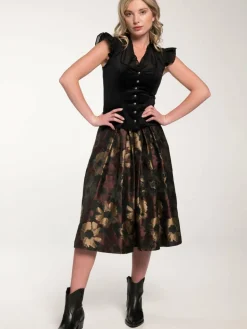 Spieth & Wenksy Röcke<Damen Rock - Gritt schwarz gemustert