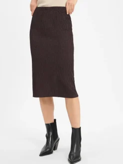Opus Röcke<Damen Rock - Rilasa schoko strukturiert