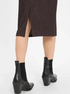 Opus Röcke<Damen Rock - Rilasa schoko strukturiert