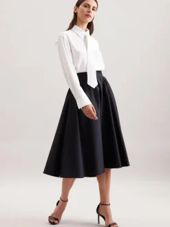 Seidensticker Röcke<Damen Rock - Uni blau uni