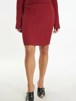 Damen Faina Röcke>Damen Rock in Rippstrick-Optik