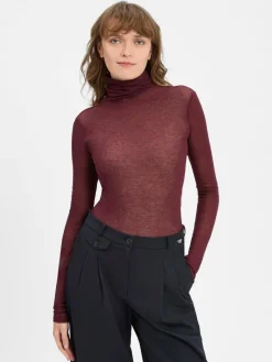 Damen american vintage Pullover & Strickjacken|Shirts & Tops>Damen Rollkragenshirt - MAS