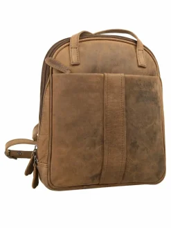 BAGAN Taschen & Rucksäcke<Damen Rucksack braun uni
