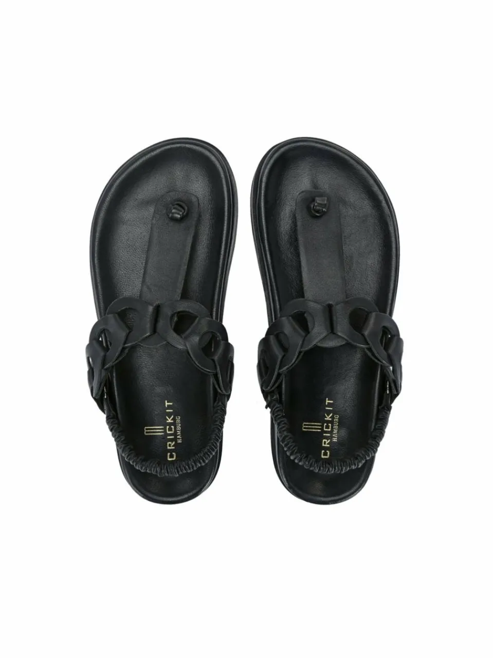 Crickit Zehentrenner|Sandalen & Sandaletten<Damen Sandale - ODINE schwarz uni
