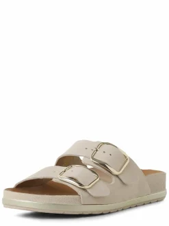 Tamaris Sandalen & Sandaletten<Damen Sandalen aus Leder sand uni