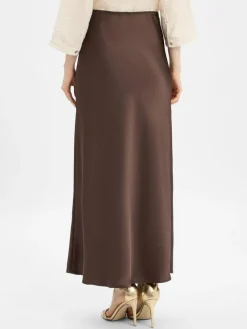 Damen Neo Noir Röcke>Damen Satin-Maxirock - Vicky