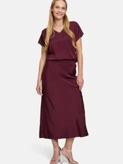 Damen Vera Mont Röcke>Damen Satinrock