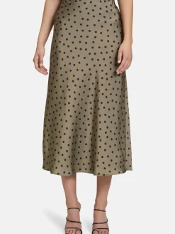 Vera Mont Röcke<Damen Satinrock mehrfarbig gemustert