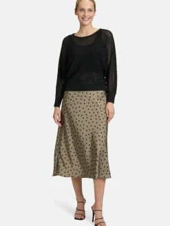 Vera Mont Röcke<Damen Satinrock mehrfarbig gemustert