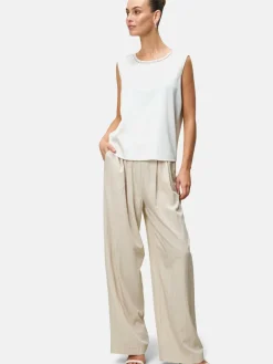 zero Shirts & Tops<Damen Satinshirt weiß uni