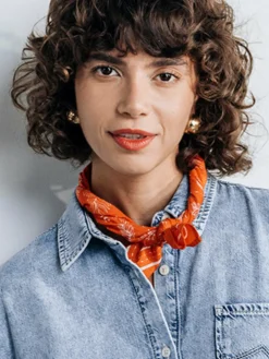 Mustang Schals & Tücher<Damen Schal orange uni