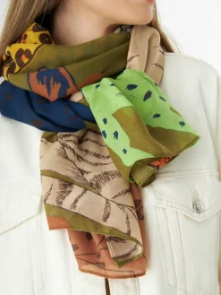 Codello Schals & Tücher<Damen Schal grün bedruckt