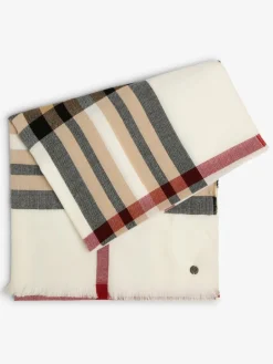 Fraas Schals & Tücher<Damen Schal ecru kariert