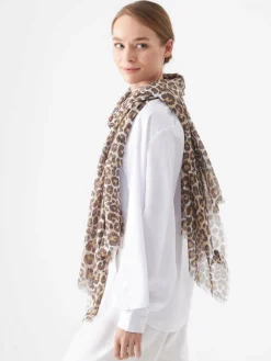 Codello Schals & Tücher<Damen Schal braun bedruckt