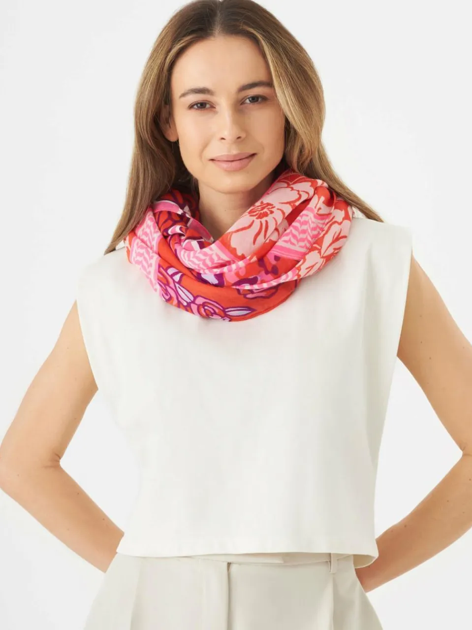 Codello Schals & Tücher<Damen Schal rot bedruckt