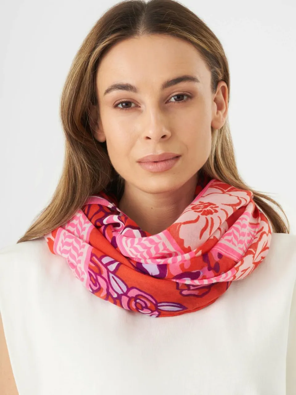 Codello Schals & Tücher<Damen Schal rot bedruckt