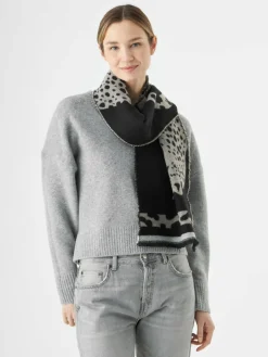 Codello Schals & Tücher<Damen Schal schwarz bedruckt