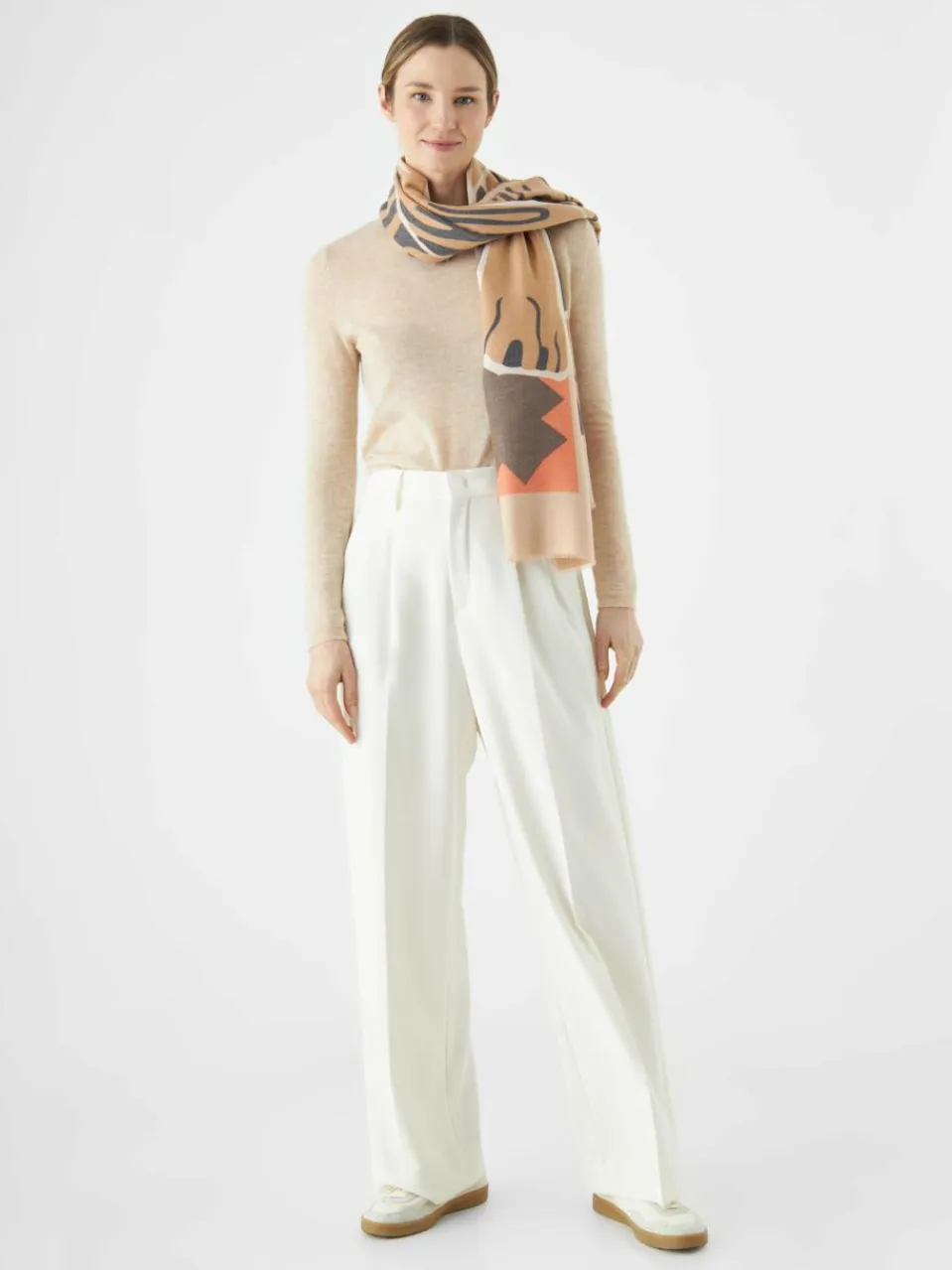 Codello Schals & Tücher<Damen Schal beige bedruckt