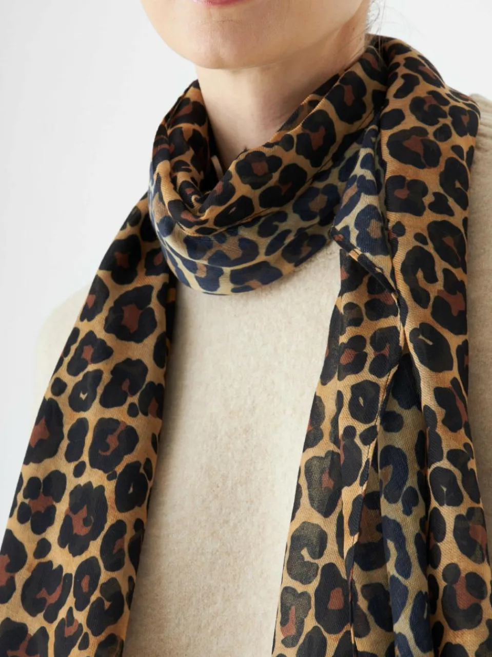 Codello Schals & Tücher<Damen Schal braun bedruckt