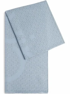 Calvin Klein Schals & Tücher<Damen Schal hellblau grau gemustert