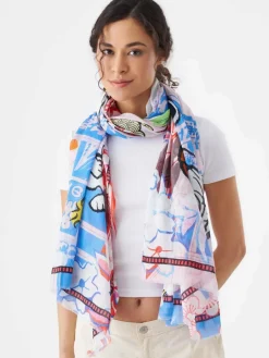 Codello Schals & Tücher<Damen Schal blau bedruckt
