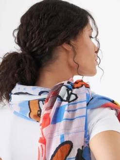 Codello Schals & Tücher<Damen Schal blau bedruckt