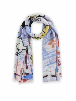 Codello Schals & Tücher<Damen Schal blau bedruckt