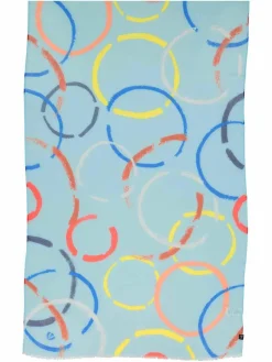 Fraas Schals & Tücher<Damen Schal hellblau gemustert