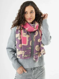 Codello Schals & Tücher<Damen Schal lila bedruckt