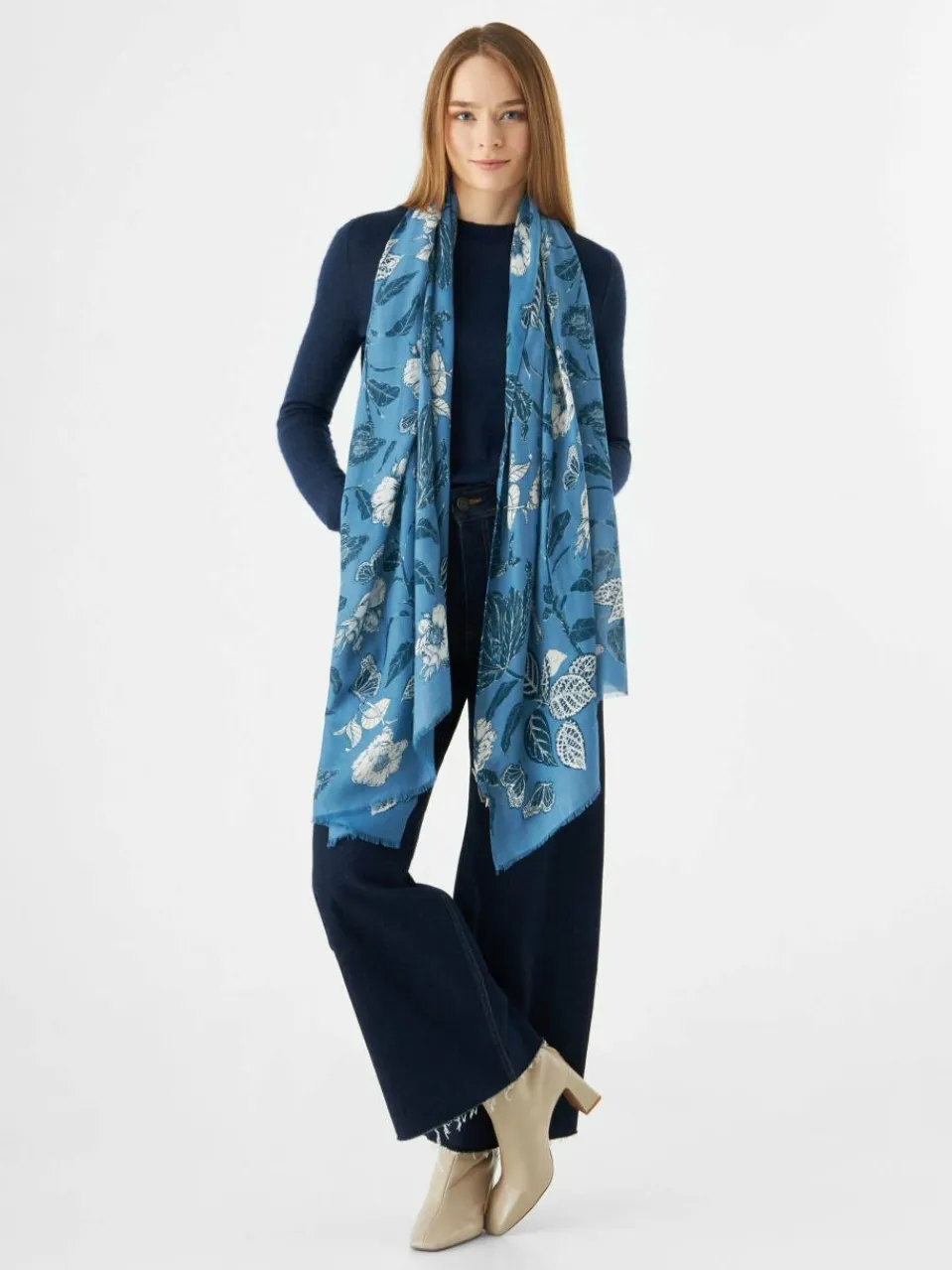 Codello Schals & Tücher<Damen Schal blau bedruckt