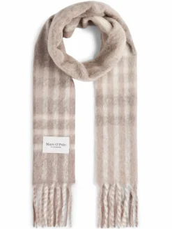 Marc O'Polo Schals & Tücher<Damen Schal mit Alpaka-Anteil taupe kariert