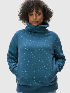 Damen Ragwear Sweatshirts & Sweatjacken>Damen Schalkragenpullover - Angell Plus