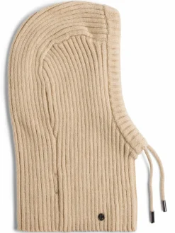 Loevenich Mützen & Hüte<Damen Schalmütze mit Wollanteil beige uni